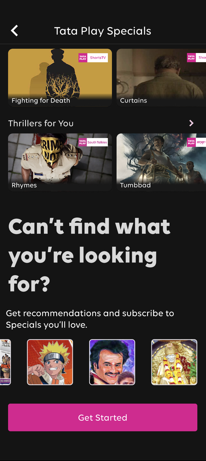 TP Specials — Can't find what you're looking for